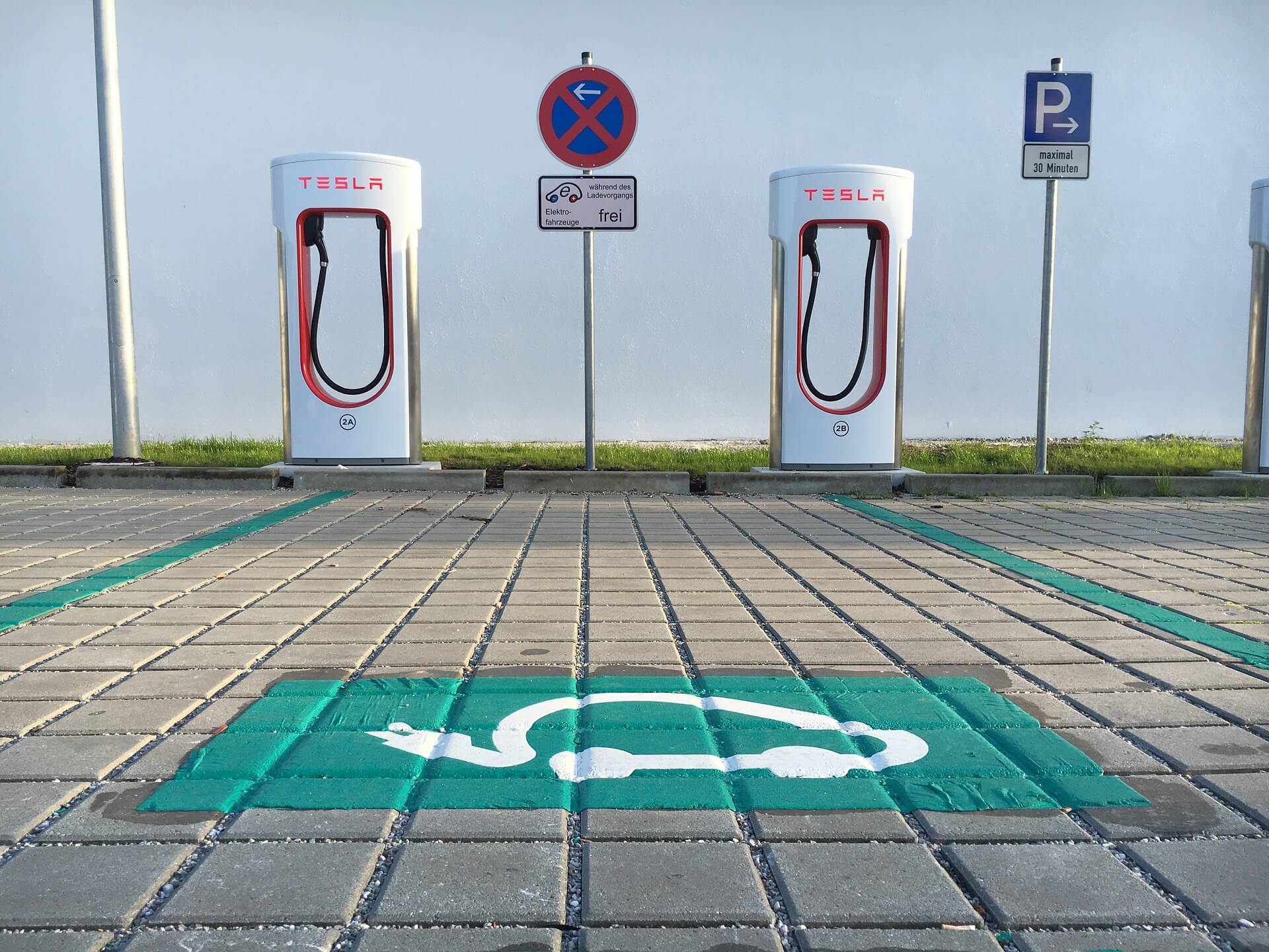 Supercharging Station at a stop-over location