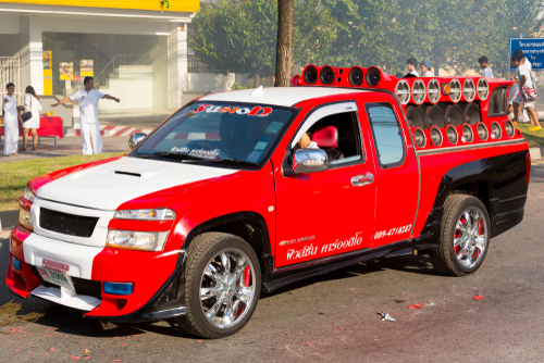 Truck With Lots Of Speakers