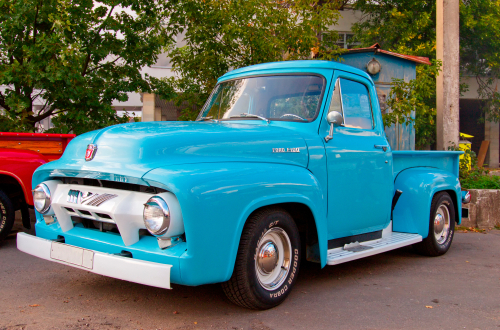 Blue Pickup Truck