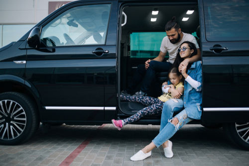 Family In A Van